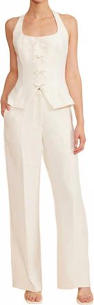 Lucy Paris Valli Wide-Leg Pants In White