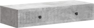 vidaXL Mesa Lateral Montada En La Pared Gris Hormig&oacute;n Vidaxl