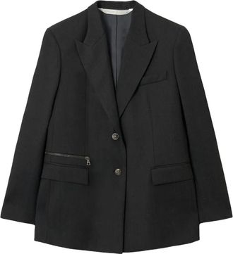 Palm Angels Blazer con revers a lancia - Grigio