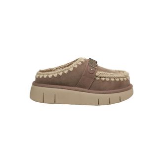 Mou Mules, female, Beige, Size: 10 US Beige Slip-On Clog Bounce Shoes