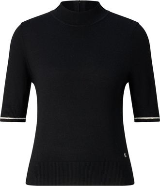 Bogner Antonia virgin wool and silk knitted jumper for women - Black - 34