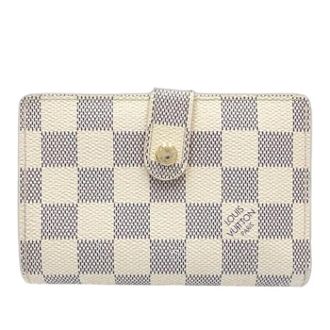 Louis Vuitton Pre-owned Wallets, female, White, Size: ONE SIZE Pre-owned Vintage Damier Azur Small Wallet