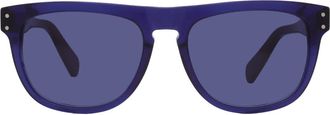 Ferragamo Blue Browline Mens Sunglasses SF1111S 432 55