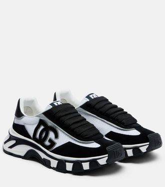 Dolce & Gabbana DG Country Road suede-trimmed sneakers