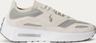 Polo Ralph Lauren Mens Polo Ralph Lauren BOERUM KNIT Mens Casual Trainers Soft Grey/Dove Grey - Cream - Size: 10