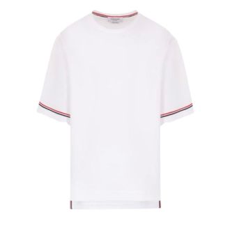 Thom Browne Heren, Tops, Wit, Maat: L Katoen