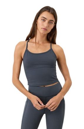 Pact On The Go-To Shelf Bra Tank Made With Organic Cotton in Steel Blue at Nordstrom, Size Xx-Large