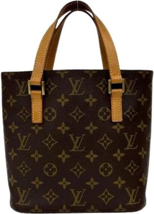 Louis Vuitton Tweedehands Canvas Louis Vuitton tassen - Dames - Vintage Shopper - Bruin - ONE Size - Vintage