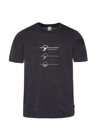 Protest T-Shirt PROTEST T-SHIRT PRTARMANN, Herren, Gr. S, schwarz (true schwarz), Obermaterial: 60% Baumwolle CO. 40% Polyester Pol. recyc.., Shirts T-Shirt