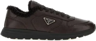 Prada Dark Brown Logo Sneakers