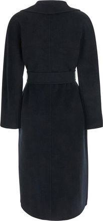 Max Mara Womens Coat Black Wool-Cashmere