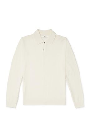 Mr P. Wool and Cashmere-Blend Polo Shirt