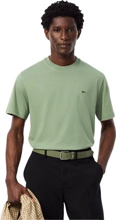 Lacoste Heren Geborduurd T-shirt met logo (Tijm Groen)