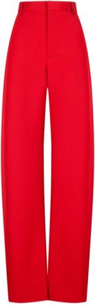Bottega Veneta Stijlvolle broeken voor mannen en vrouwen - Dames - Straight fit broeken - Rood - S - Broeken