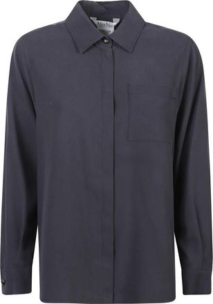 Max Mara Siamese Shirt - Dames - Overhemden - Blauw - XS - Overhemden