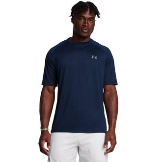 Under Armour Trainingsshirt UNDER ARMOUR UA TECH 2.0 SS TEE, Herren, Gr. 4XL, blau, Jersey, Obermaterial: 100% Polyester, normal, Rundhals, Raglan&auml;rmel abgesteppt,