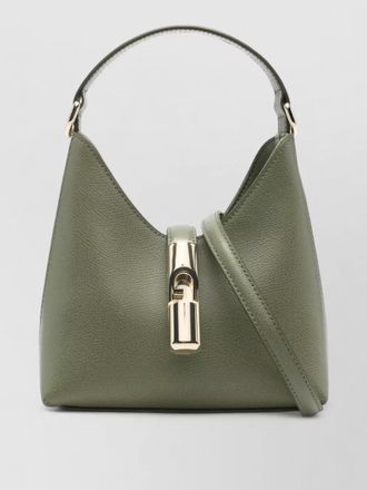 Furla shoulder bag structured shape textured finish