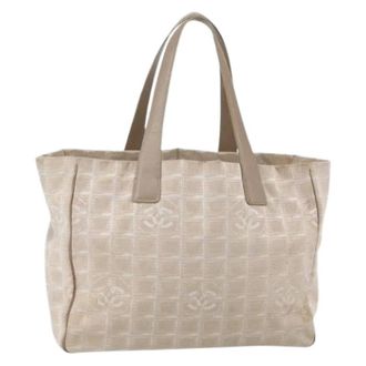 Chanel Pre-owned Tote Bags, female, Beige, Size: ONE SIZE Pre-owned Vintage Tote Bag