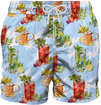 MC2 Saint Barth Drink Mix Mid-lentgth Swim Shorts