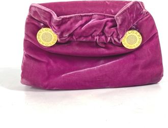 Bulgari Pink Leather Clutch Bag Pouch (Pre-Owned)