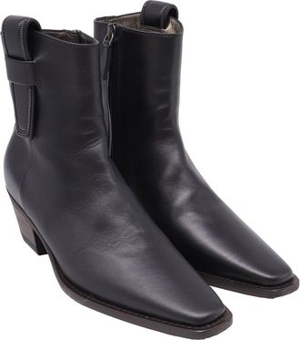 Brunello Cucinelli Womens Leather Monili Western Bootie (Authentic Pre-Loved)