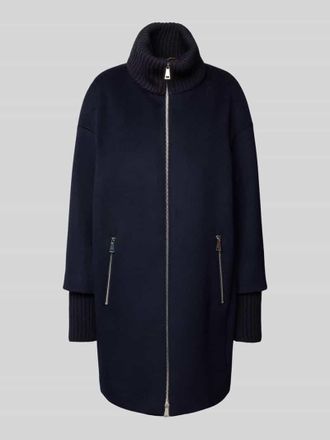 White Label Mantel mit Zweiwege-Reißverschluss in Dunkelblau, Größe 36