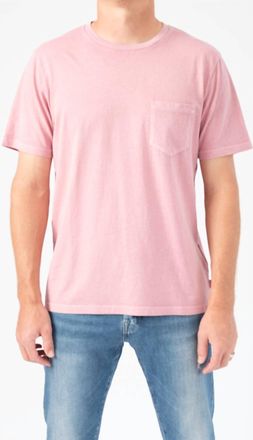 Frame Denim Short Sleeve Pocket Tee In Faded Lilac