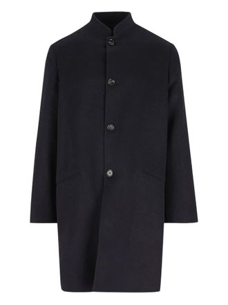 Loro Piana Mandarin-collar cashmere coat - men - Cashmere - 48 - Blue
