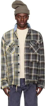 売り切りセール】 GREG LAUREN デニムカラーネルシャツ