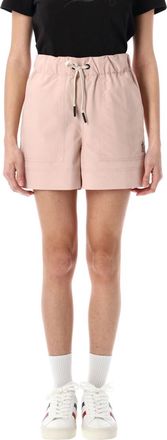Moncler Light Pink Logo Patch Shorts