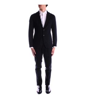 Tagliatore Single Breasted Suits, male, Blue, Size: 2XL Tagliatore Dresses Blue