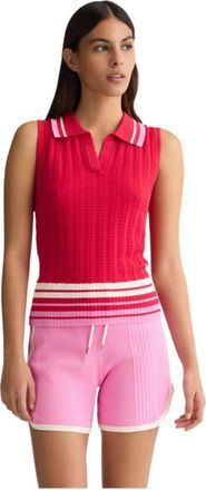 Liu Jo Maglia Chiusa - Dames - Polos - Rood - M - Tops