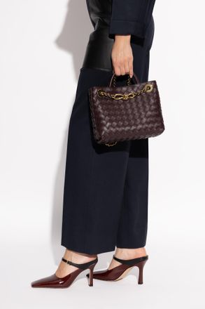 Bottega Veneta Shoulder Bag Andiamo Small, Womens, Burgundy