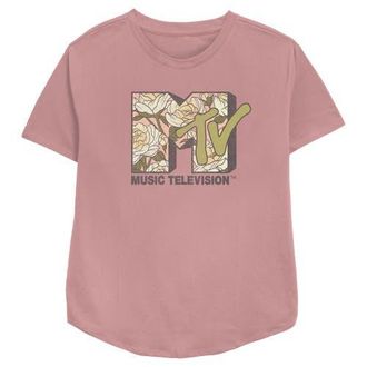 Giesswein Womens MTV White Roses Logo Graphic T-Shirt in Mauve at Nordstrom, Size Xx-Large