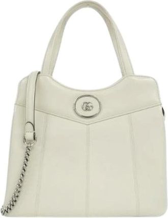 Gucci Pre-owned Handbags, female, White, Size: ONE SIZE Pre-owned Leather Handbag