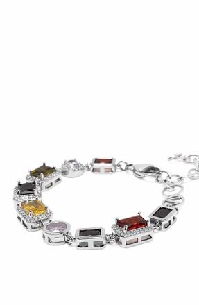 Nialaya Silver Crystal Gem Bracelet at Nordstrom, Size X-Small