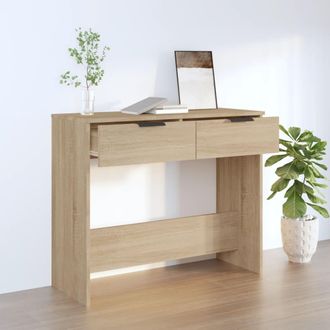 vidaXL Vidaxl - Mesa Consola De Madera Contrachapada Roble Sonoma 90x36x75 Cm
