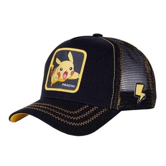 Capslab Heren Pokemon Pikachu Trucker Cap (Zwart)