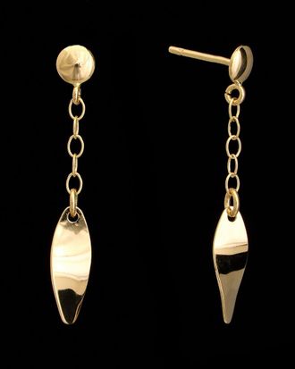 Italian Gold, Inc 18K Italian Gold Twist Dangle Earrings