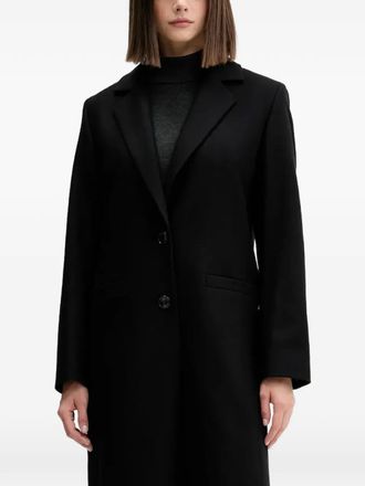 HUGO BOSS Mojeni button-up coat - Zwart