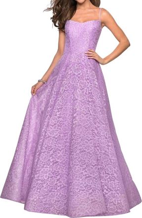 La Femme Prom Dress In Lavender