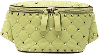 Valentino Pre-owned Belt Bags, female, Green, Size: ONE SIZE Pre-owned Leather Crossbody Bag