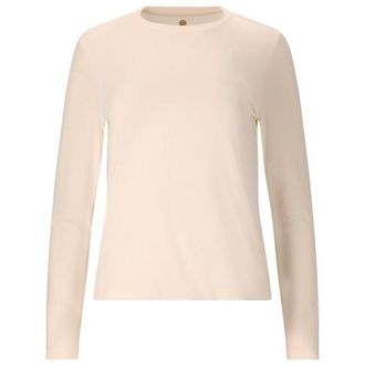 ENDURANCE Miwa V2 L/S Tee Funktionsshirt f&uuml;r Damen | beige/wei&szlig;