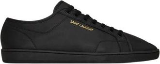 Saint Laurent Gym Sneakers - Heren - Sneakers - Zwart - 40 EU - Leer - Schoenen