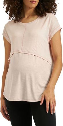 Ripe Dreamy Nursing Tee in Dusty Pink at Nordstrom, Size X-Large
