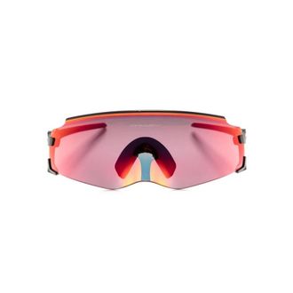 Oakley Sunglasses, unisex, Red, Size: ONE SIZE Red Shield Sunglasses Mirrored Lenses UV Protection