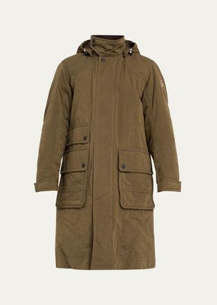 Moncler Allaine Hooded Longline Coat