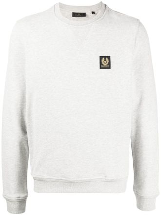 Belstaff Sweater met logopatch - Grijs