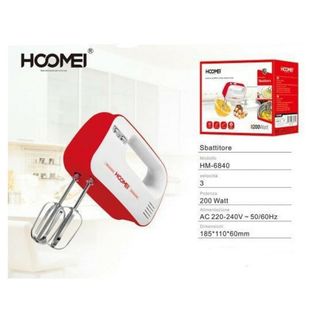 Trade Shop Trade Shop - Sbattitore Elettrico Frullatore Impastatore 3 Velocita 200 Watt Hoomei Hm-6840