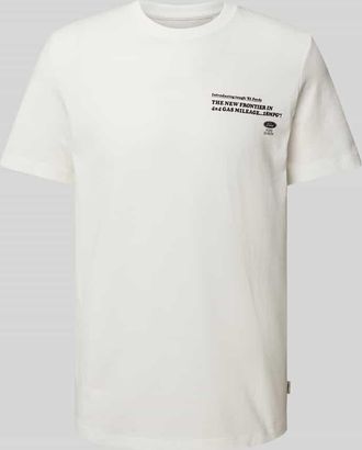 s.Oliver Red Label Regular Fit T-Shirt aus reiner Baumwolle mit Ford-Applikation in Weiss, Größe XXXL